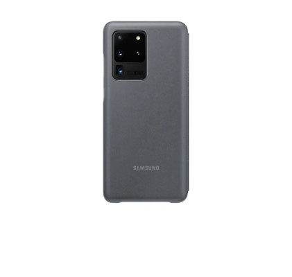 Кожени калъфи Кожени калъфи за Samsung  Кожен калъф тефтер LED VIEW COVER оригинален EF-NG988PJEGWWза Samsung Galaxy S20 Ultra G988 сив графит